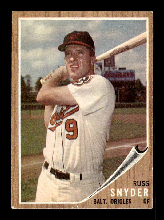 1962 Topps #64 Russ Snyder Baltimore Orioles EX CS26014610