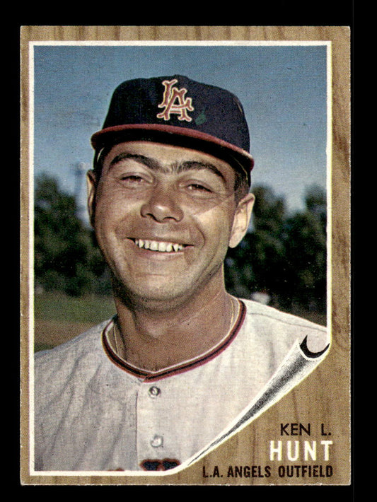 1962 Topps #68 Ken L. Hunt Los Angeles Angels EX CS26014613