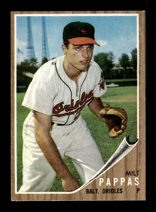 1962 Topps #75 Milt Pappas Baltimore Orioles EX CS26014618