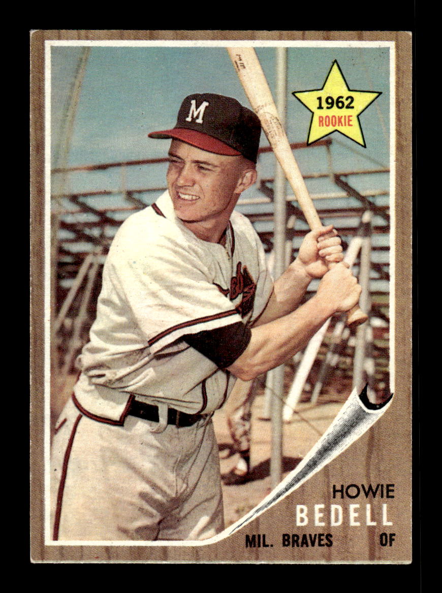 1962 Topps #76 Howie Bedell Milwaukee Braves EX CS26014619