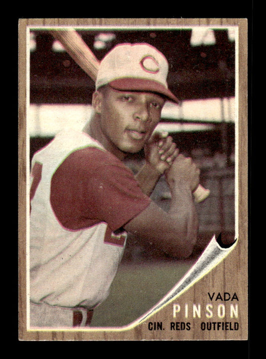 1962 Topps #80 Vada Pinson Cincinnati Reds EX CS26014623