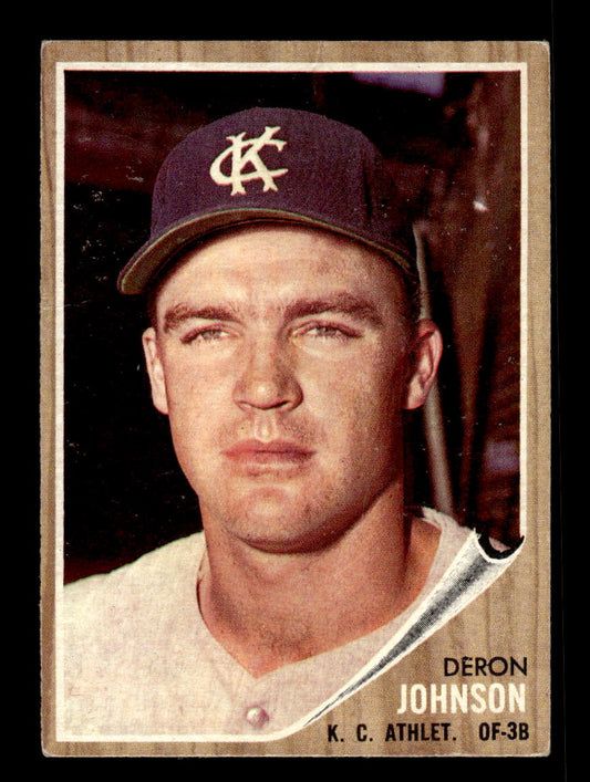 1962 Topps #82 Deron Johnson Kansas City Athletics EX CS26014625