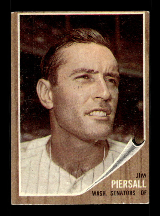 1962 Topps #90 Jim Piersall Washington Senators EX CS26014632