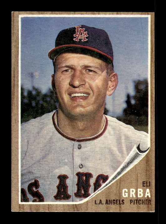 1962 Topps #96 Eli Grba Los Angeles Angels EX CS26014637