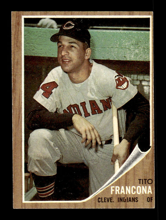 1962 Topps #97 Tito Francona Cleveland Indians EX CS26014638