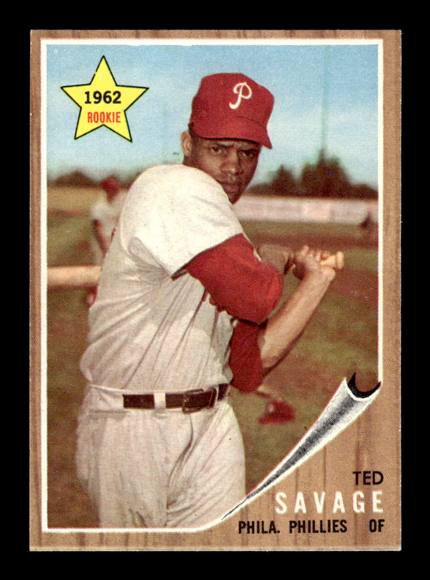 1962 Topps #104 Ted Savage Philadelphia Phillies EX CS26014644