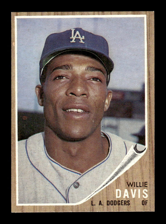 1962 Topps #108 Willie Davis Los Angeles Dodgers EX CS26014647