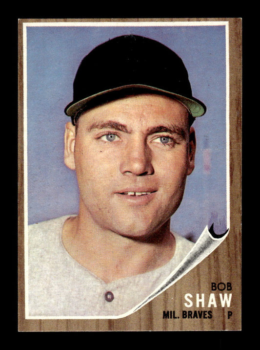 1962 Topps #109 Bob Shaw Milwaukee Braves EX CS26014648