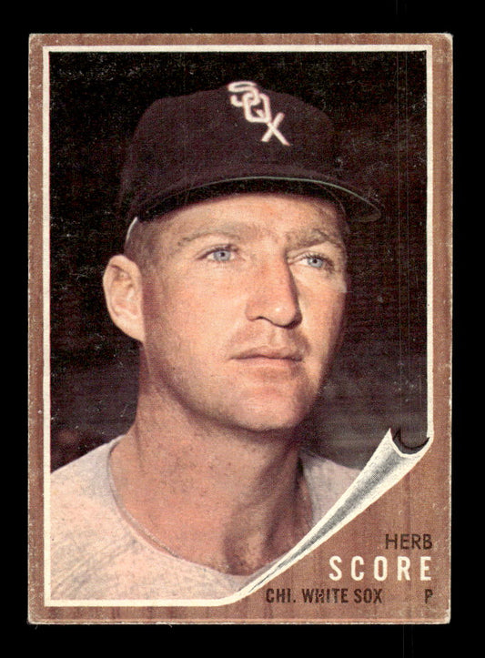 1962 Topps #116a Herb Score Chicago White Sox EX CS26014652