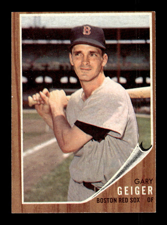 1962 Topps #117b Gary Geiger Boston Red Sox EX CS26014653