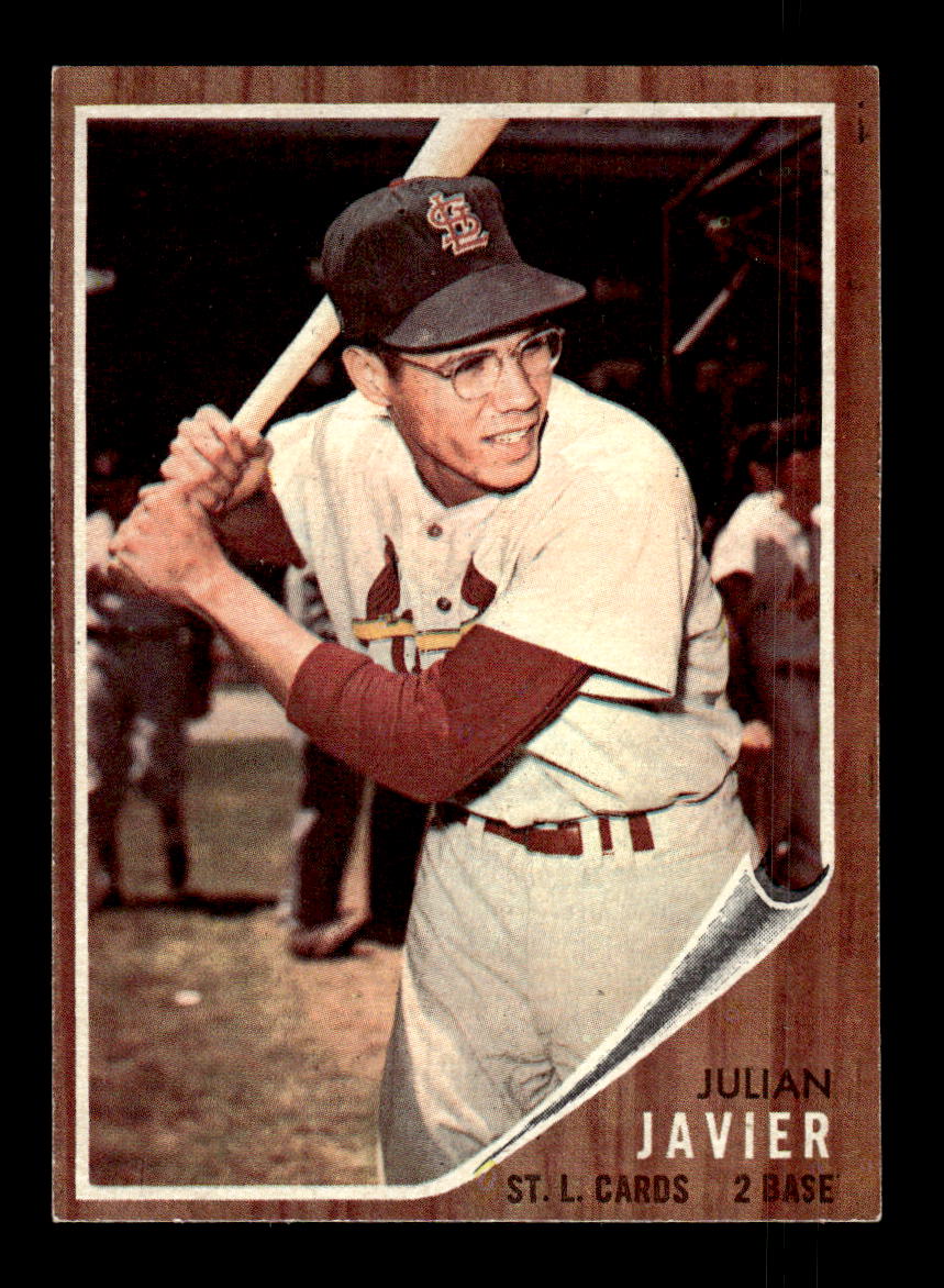 1962 Topps #118a Julian Javier St. Louis Cardinals EX CS26014654