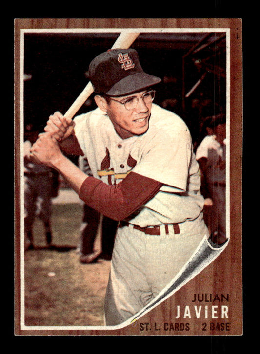 1962 Topps #118a Julian Javier St. Louis Cardinals EX CS26014654