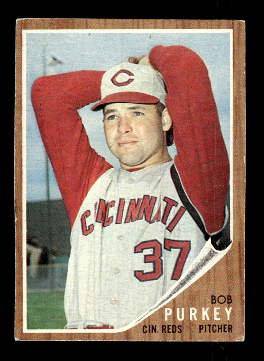 1962 Topps #120a Bob Purkey Cincinnati Reds EX CS26014656