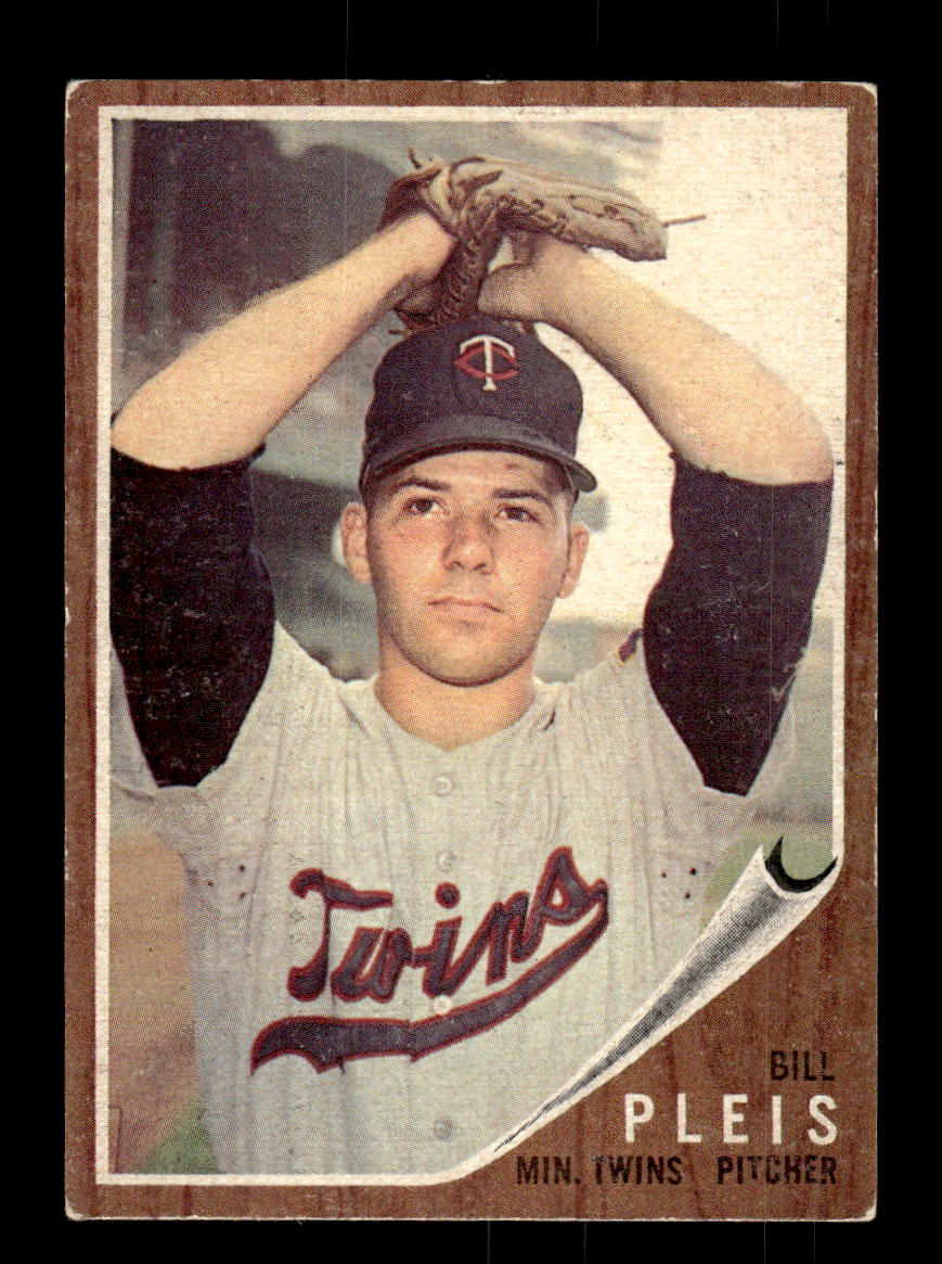 1962 Topps #124a Bill Pleis Minnesota Twins EX CS26014660