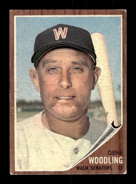 1962 Topps #125a Gene Woodling Washington Senators EX CS26014661