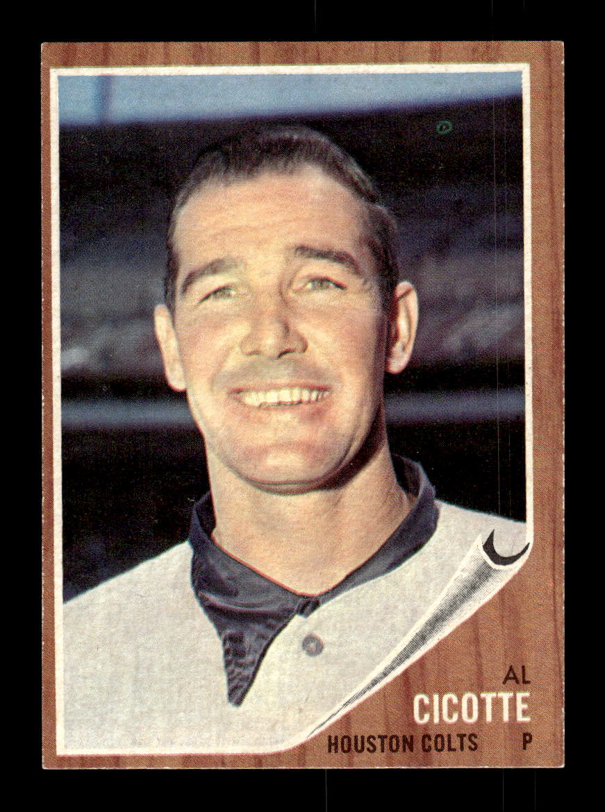 1962 Topps #126a Al Cicotte Houston Colt .45s EX CS26014662