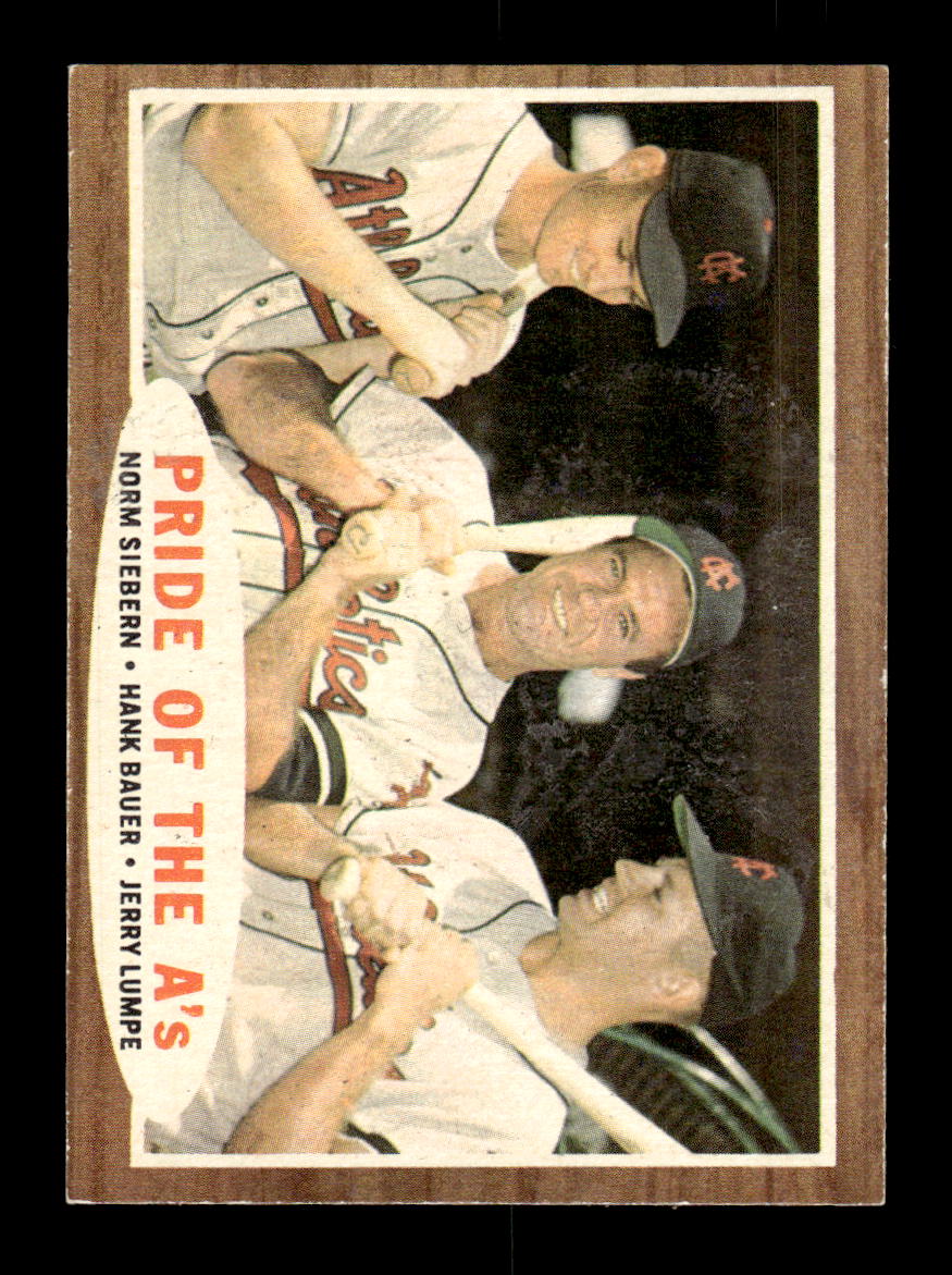 1962 Topps #127 Pride of the A's Hank Bauer Kansas City Athletics EX CS26014663