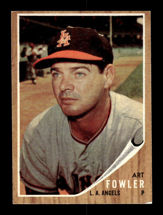 1962 Topps #128a Art Fowler Los Angeles Angels EX CS26014664