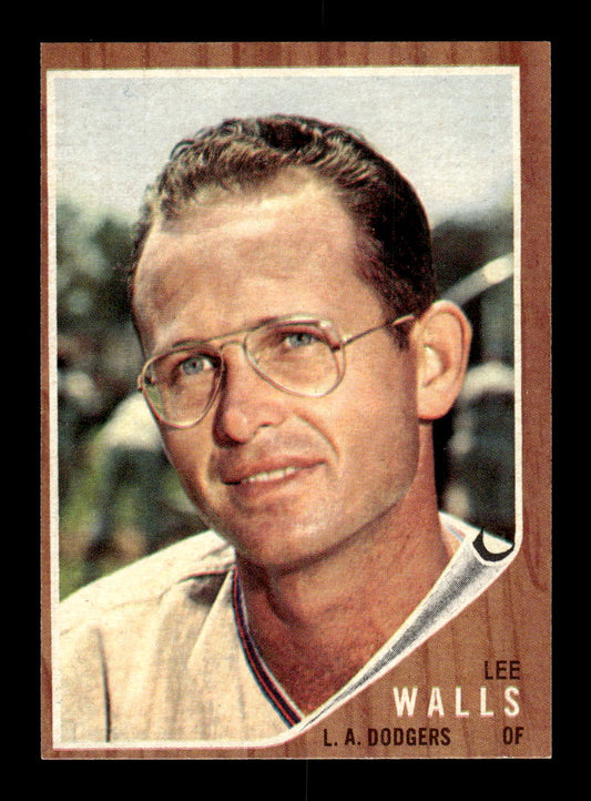 1962 Topps #129a Lee Walls Los Angeles Dodgers EX CS26014665