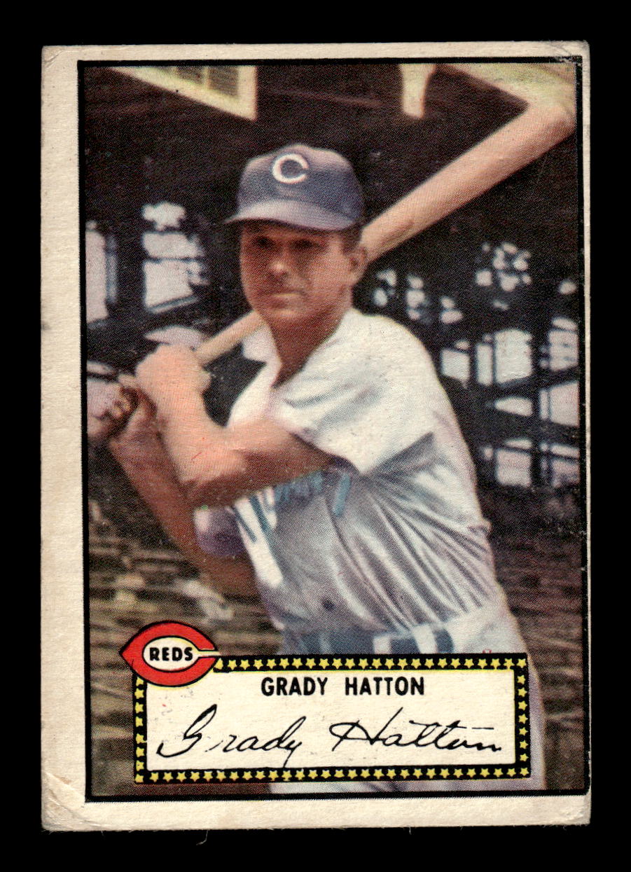 1952 Topps #6 Grady Hatton Cincinnati Reds LOW GRADE CS26014690