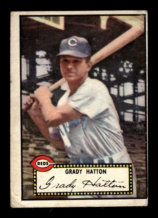 1952 Topps #6 Grady Hatton Cincinnati Reds LOW GRADE CS26014690