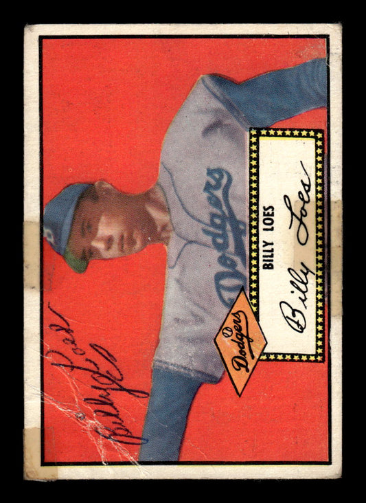 1952 Topps #20 Billy Loes Signed Card LOW GRADE CS26014701
