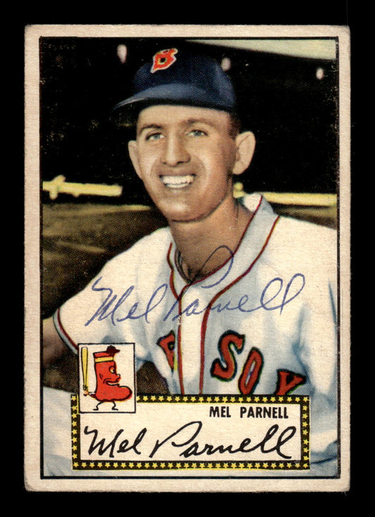 1952 Topps #30 Mel Parnell Signed LOW GRADE CS26014710