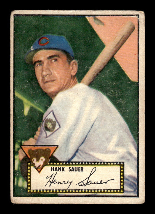 1952 Topps #35 Hank Sauer Chicago Cubs LOW GRADE CS26014714