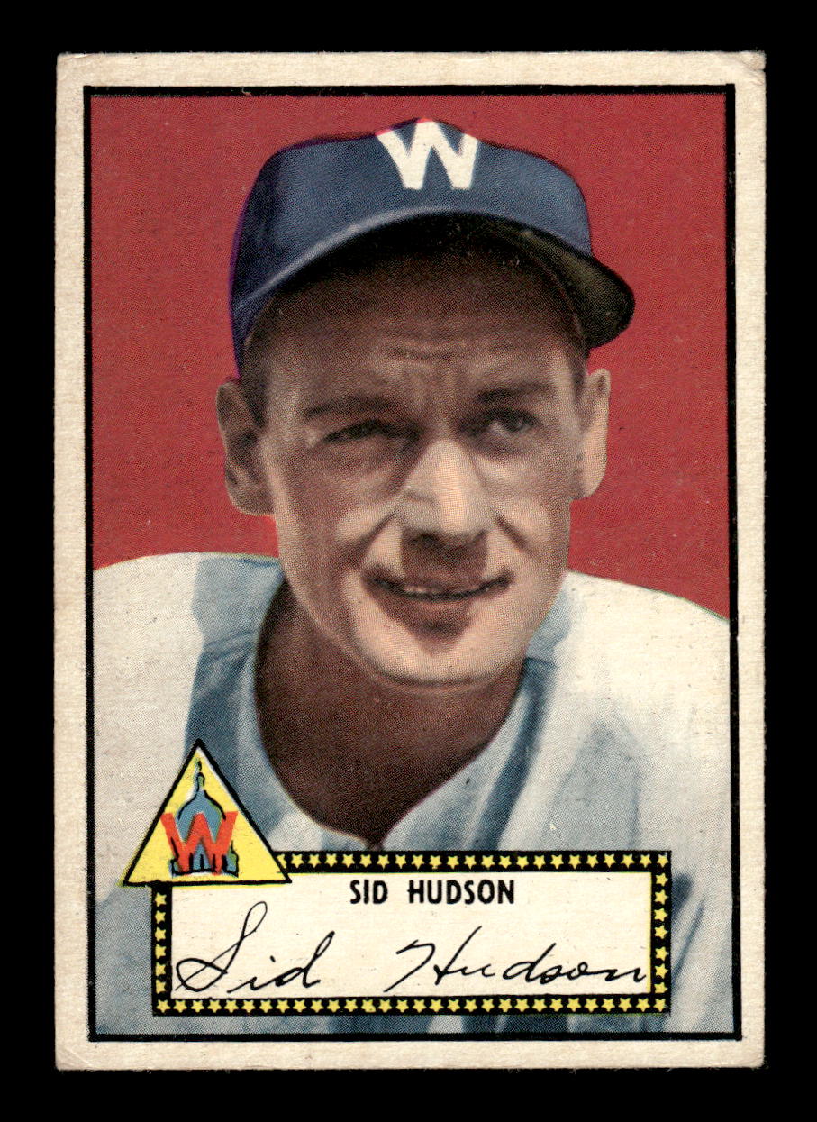1952 Topps #60 Sid Hudson Washington Senators LOW GRADE CS26014736