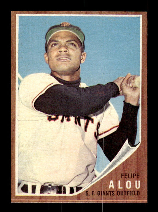 1962 Topps #133a Felipe Alou San Francisco Giants EX CS26014788