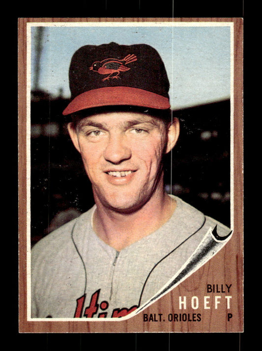 1962 Topps #134a Billy Hoeft Baltimore Orioles EX CS26014789