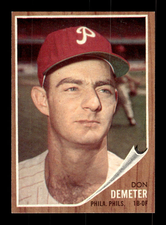 1962 Topps #146a Don Demeter Philadelphia Phillies EX CS26014791