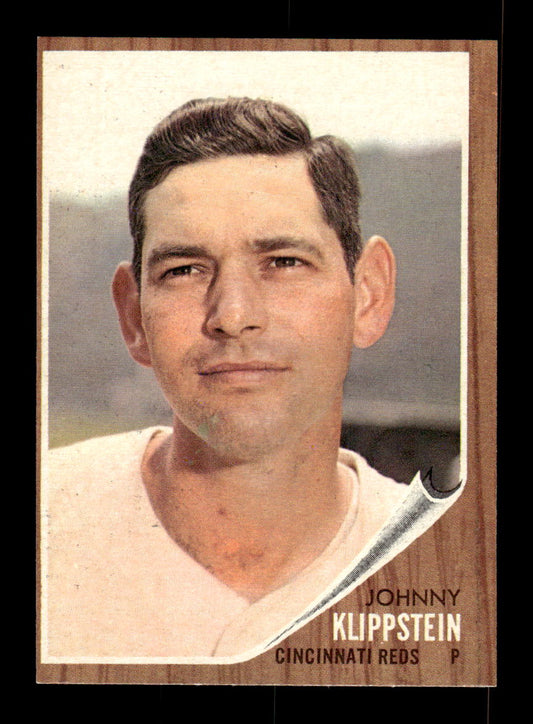 1962 Topps #151a Johnny Klippstein Cincinnati Reds EX CS26014794