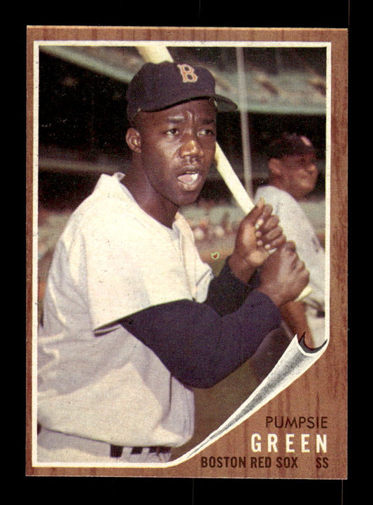 1962 Topps #153a Pumpsie Green Boston Red Sox EX CS26014796