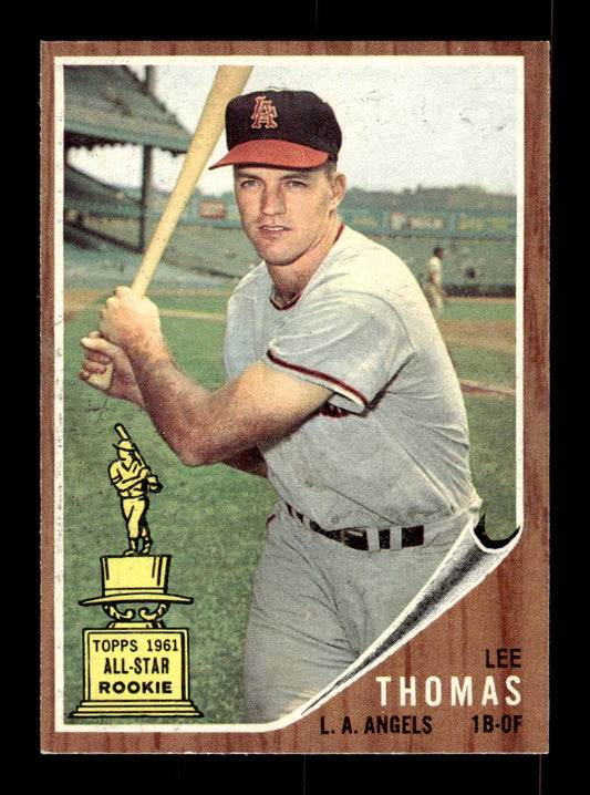 1962 Topps #154a Lee Thomas Los Angeles Angels EX CS26014797