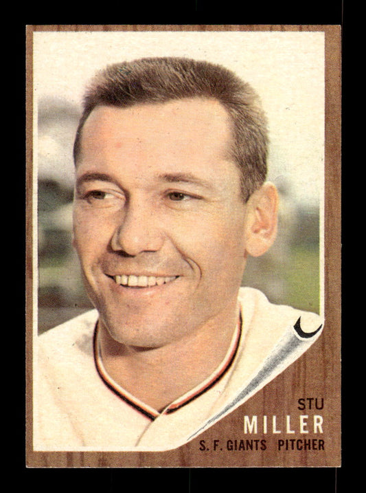 1962 Topps #155a Stu Miller San Francisco Giants EX CS26014798