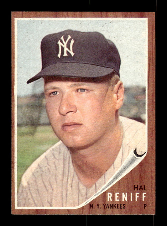 1962 Topps #139a Hal Reniff New York Yankees EX CS26014801