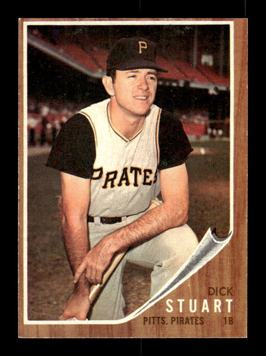 1962 Topps #160a Dick Stuart Pittsburgh Pirates EX CS26014802