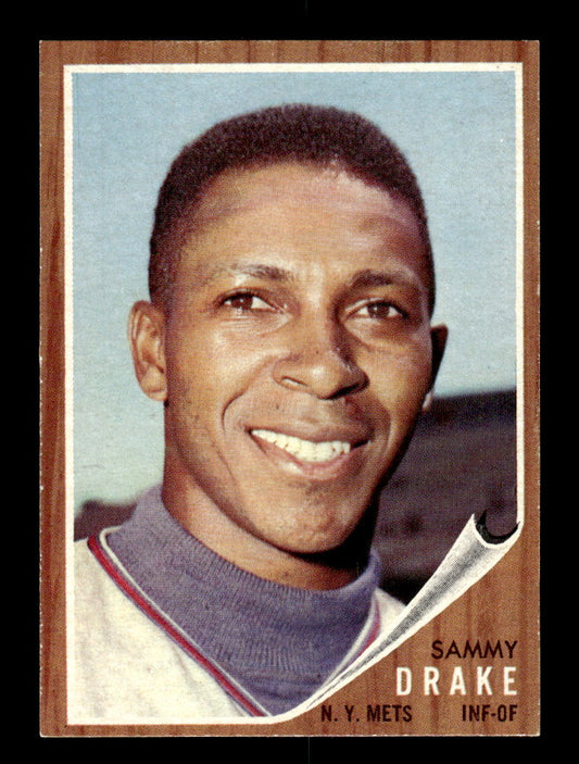 1962 Topps #162a Sammy Drake New York Mets EX CS26014803