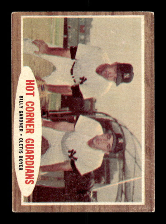 1962 Topps #163b Hot Corner Guardians New York Yankees EX CS26014804
