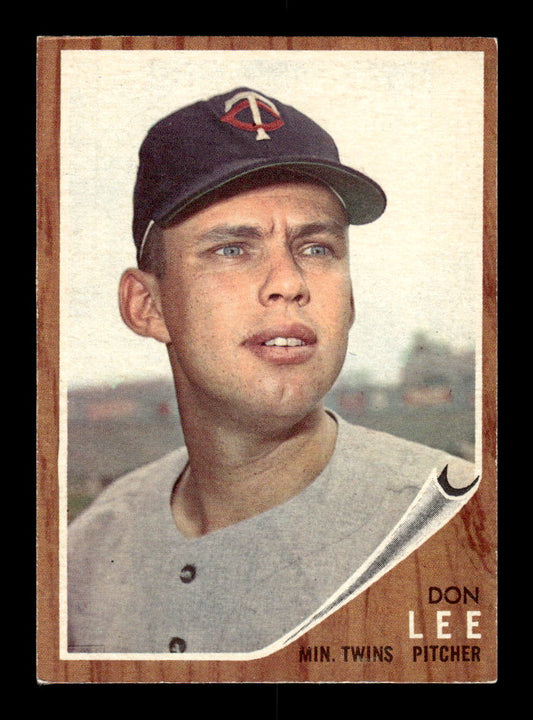 1962 Topps #166a Don Lee Minnesota Twins EX CS26014807
