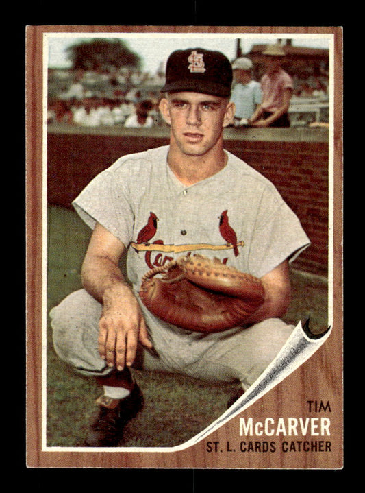 1962 Topps #167a Tim McCarver St. Louis Cardinals EX CS26014808