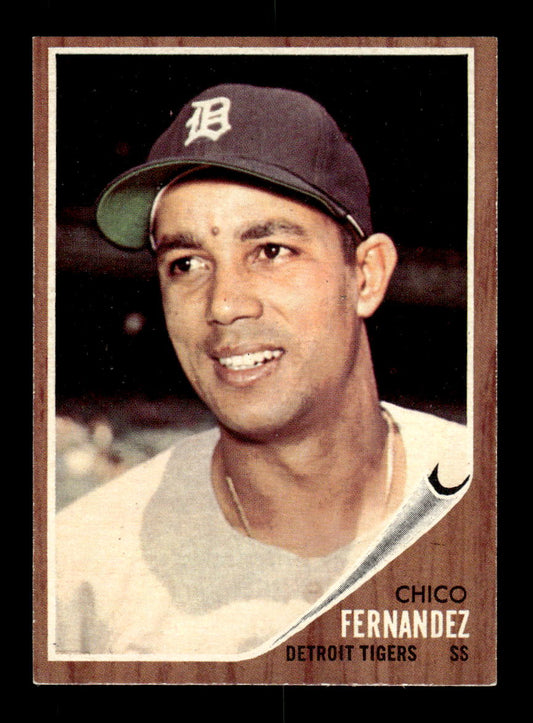 1962 Topps #173a Chico Fernandez Detroit Tigers EX CS26014812