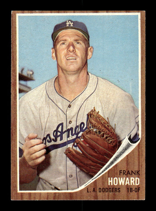1962 Topps #175a Frank Howard Los Angeles Dodgers EX CS26014814