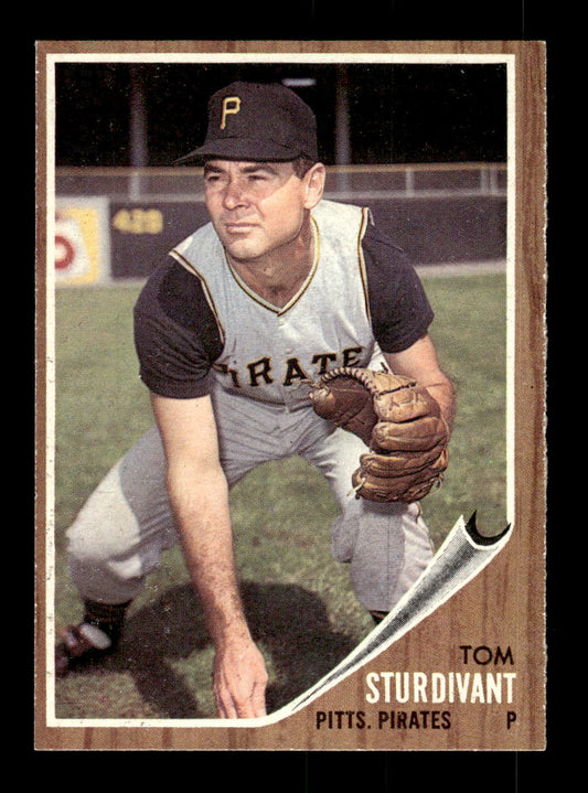 1962 Topps #179a Tom Sturdivant Pittsburgh Pirates EX CS26014818