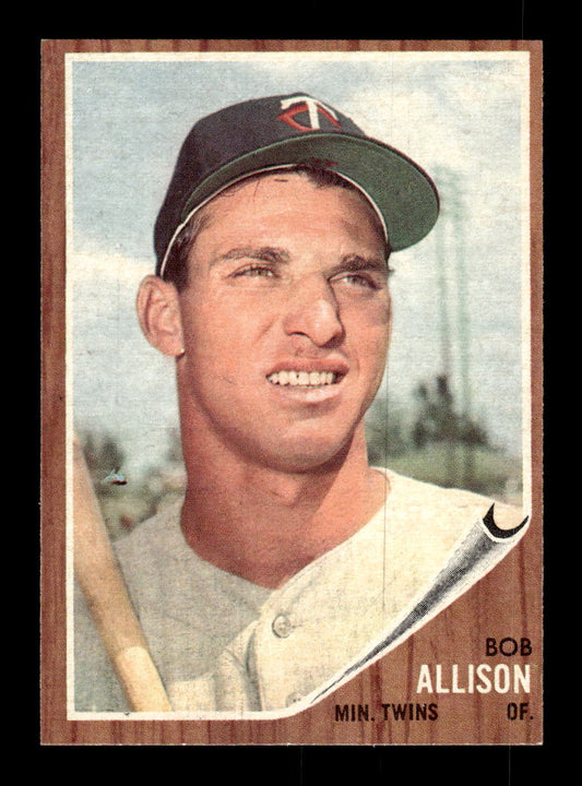 1962 Topps #180a Bob Allison Minnesota Twins EX CS26014819