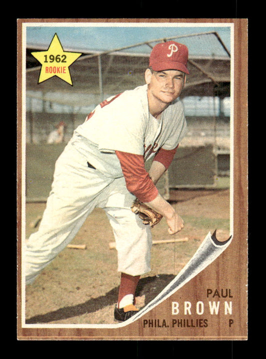 1962 Topps #181a Paul Brown Philadelphia Phillies EX CS26014820
