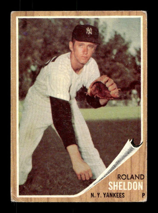 1962 Topps #185b Roland Sheldon New York Yankees EX CS26014823
