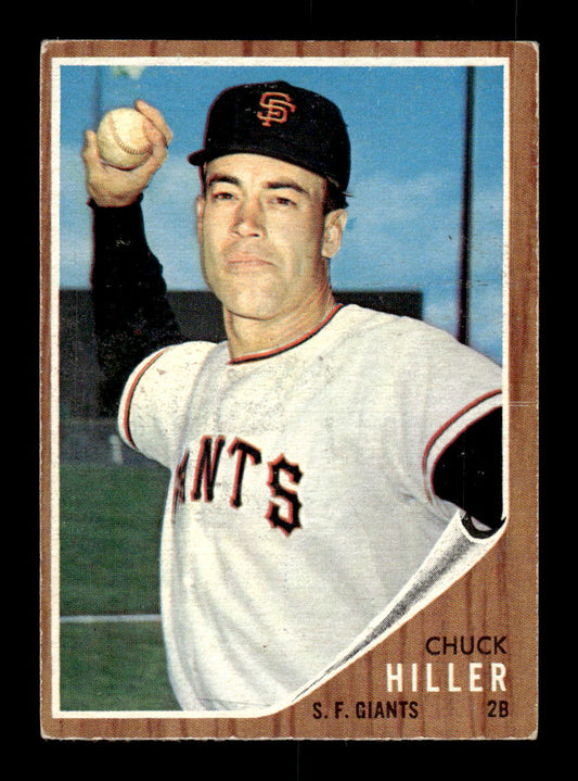 1962 Topps #188a Chuck Hiller San Francisco Giants EX CS26014826