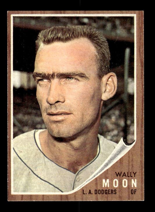 1962 Topps #190a Wally Moon Los Angeles Dodgers EX CS26014828